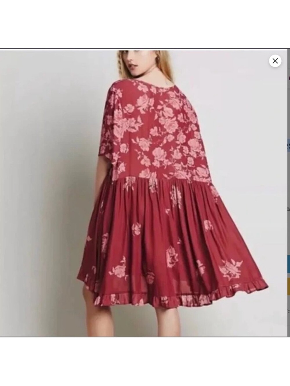 Free People Floral Button-Down Dress - Picture 2 of 6